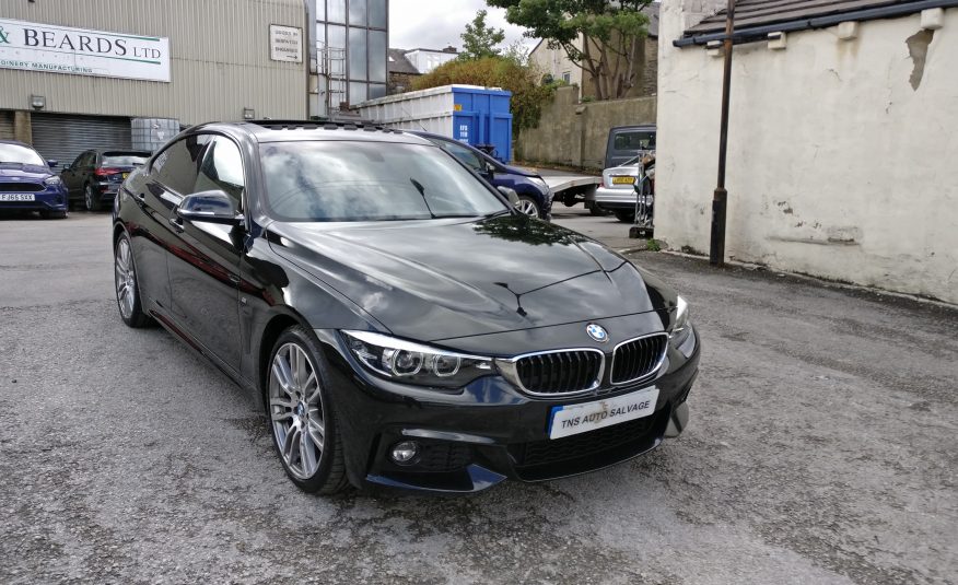 2018 18 BMW 4 SERIES 420i M SPORT AUTO GRAN COUPE UNRECORDED DAMAGED SALVAGE