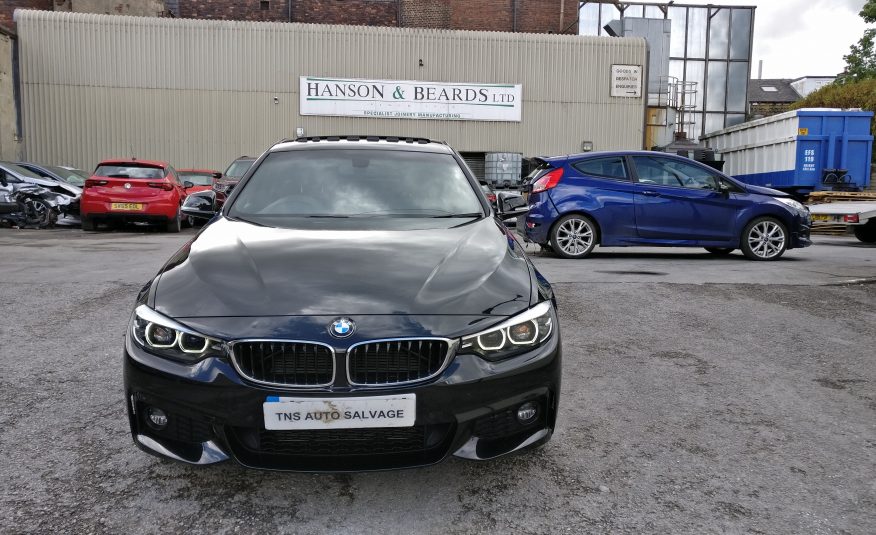 2018 18 BMW 4 SERIES 420i M SPORT AUTO GRAN COUPE UNRECORDED DAMAGED SALVAGE