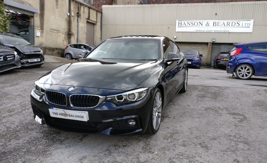 2018 18 BMW 4 SERIES 420i M SPORT AUTO GRAN COUPE UNRECORDED DAMAGED SALVAGE