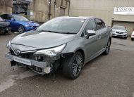 2017 67 TOYOTA AVENSIS DESIGN 2.0D-4D UNRECORDED DAMAGED SALVAGE