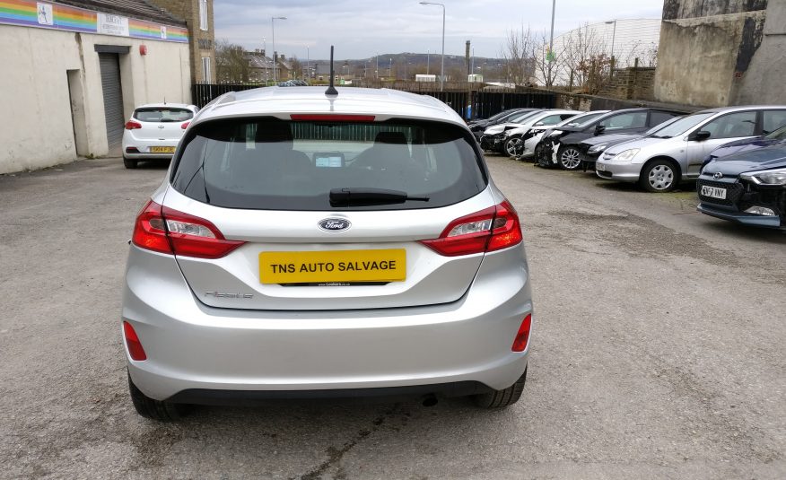 2018 FORD FIESTA ZETEC 1.1L UNRECORDED DAMAGED SALVAGE