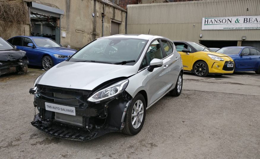 2018 FORD FIESTA ZETEC 1.1L UNRECORDED DAMAGED SALVAGE