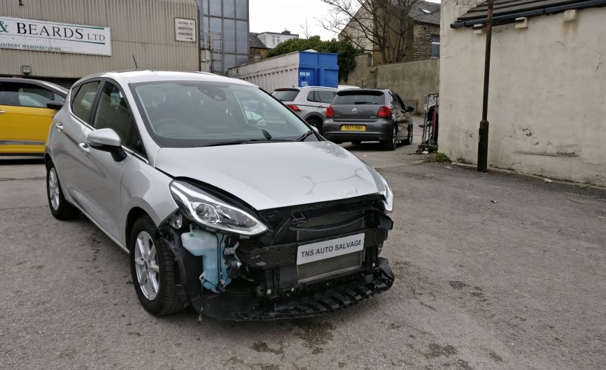 2018 FORD FIESTA ZETEC 1.1L UNRECORDED DAMAGED SALVAGE