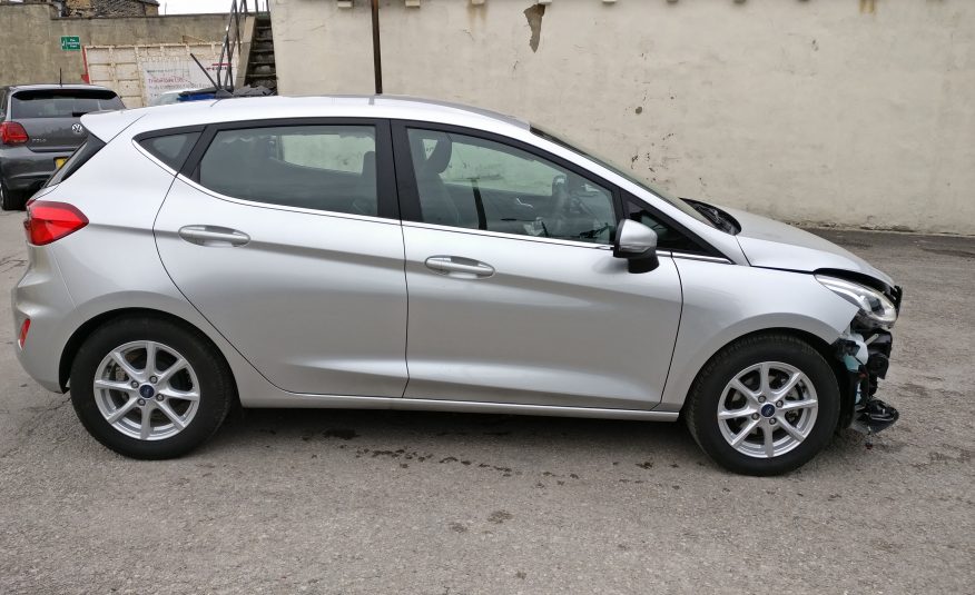 2018 FORD FIESTA ZETEC 1.1L UNRECORDED DAMAGED SALVAGE