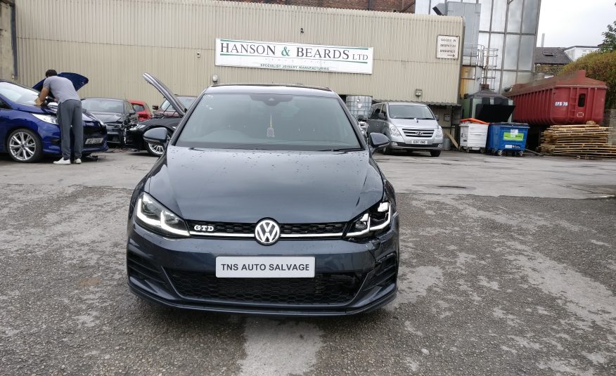 2017 67 VOLKSWAGEN GOLF GTD 2.0 TDI DSG MK 7.5 UNRECORDED DAMAGED SALVAGE