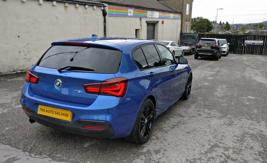 2018 18 BMW 1 SERIES 118i 1.5 M SPORT AUTO SHADOW ED UNRECORDED