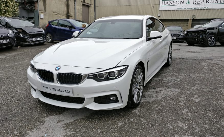 2018 18 BMW 4 SERIES 420i M SPORT AUTO GRAN COUPE UNRECORDED DAMAGED SALVAGE