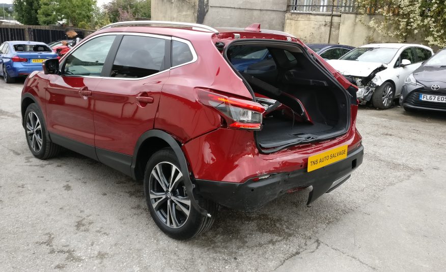 2018 18 NISSAN QASHQAI N-CONNECTA 1.5 DCI GLASS ROOF CAT S DAMAGED SALVAGE