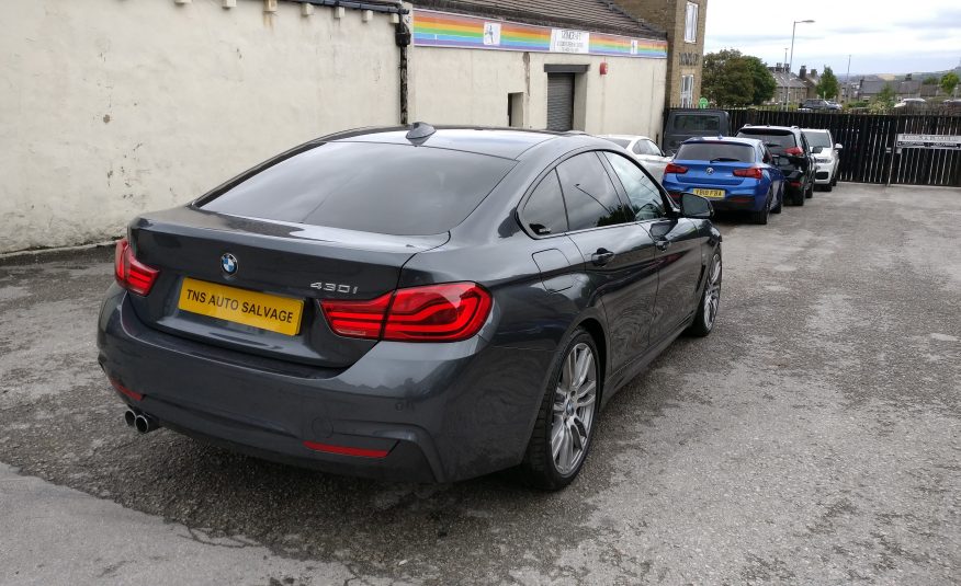 2018 18 BMW 4 SERIES 430i M SPORT AUTO GRAN COUPE UNRECORDED DAMAGED SALVAGE