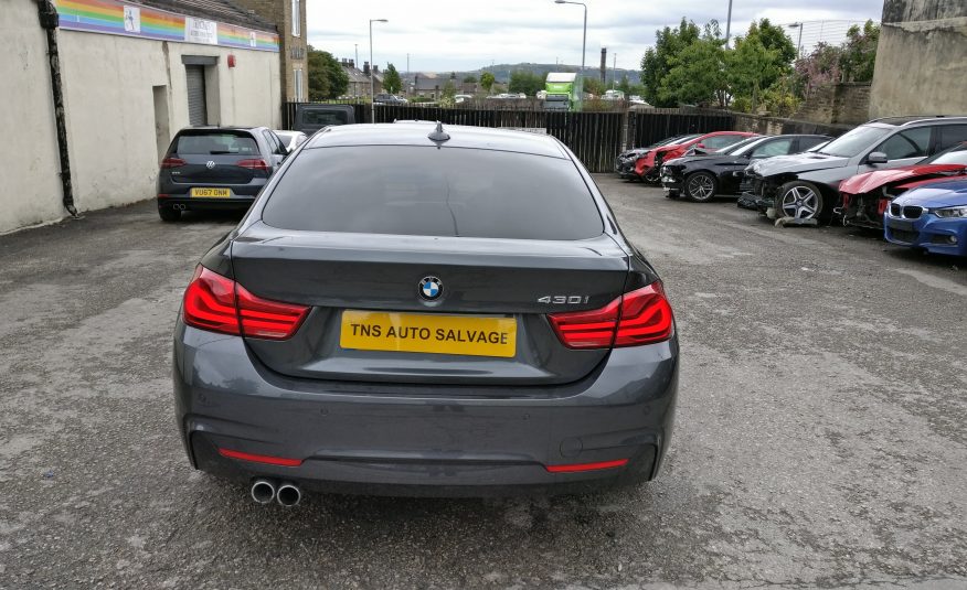 2018 18 BMW 4 SERIES 430i M SPORT AUTO GRAN COUPE UNRECORDED DAMAGED SALVAGE