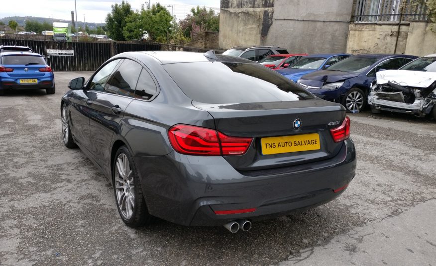 2018 18 BMW 4 SERIES 430i M SPORT AUTO GRAN COUPE UNRECORDED DAMAGED SALVAGE