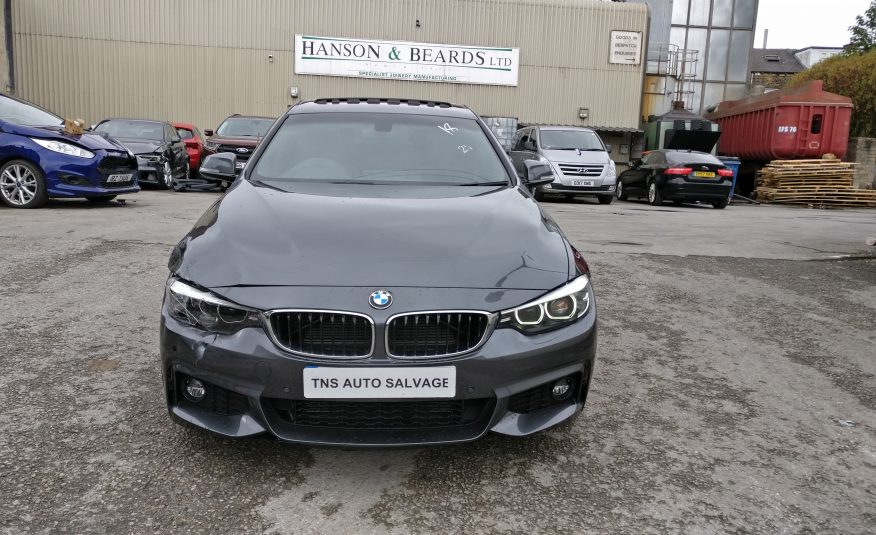 2018 18 BMW 4 SERIES 430i M SPORT AUTO GRAN COUPE UNRECORDED DAMAGED SALVAGE