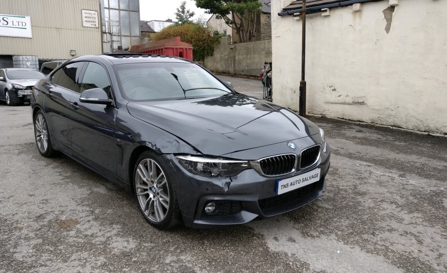 2018 18 BMW 4 SERIES 430i M SPORT AUTO GRAN COUPE UNRECORDED DAMAGED SALVAGE