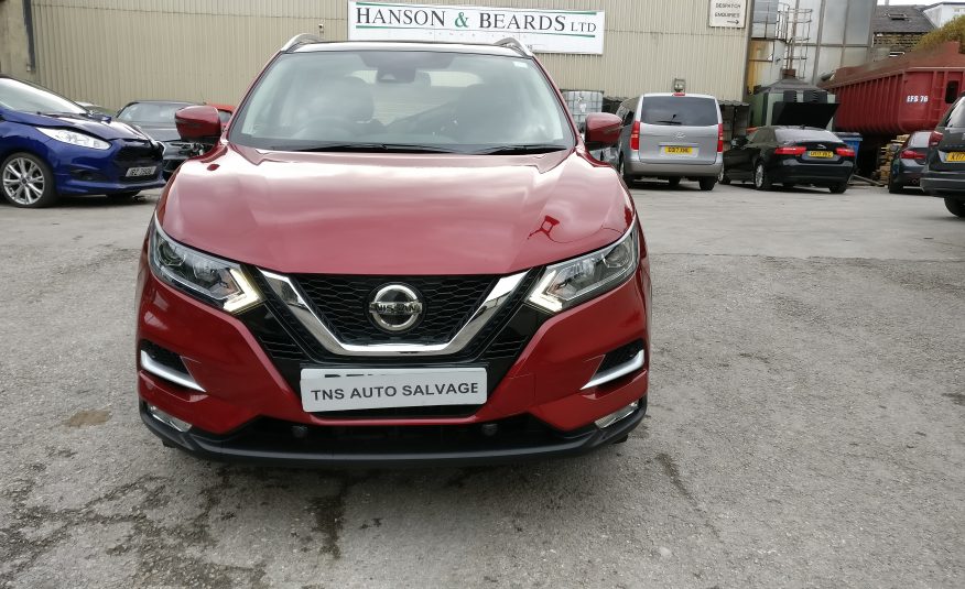 2018 18 NISSAN QASHQAI N-CONNECTA 1.5 DCI GLASS ROOF CAT S DAMAGED SALVAGE