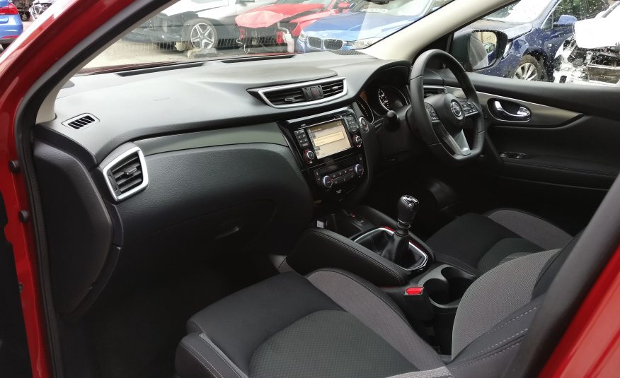 2018 18 NISSAN QASHQAI N-CONNECTA 1.5 DCI GLASS ROOF CAT S DAMAGED SALVAGE