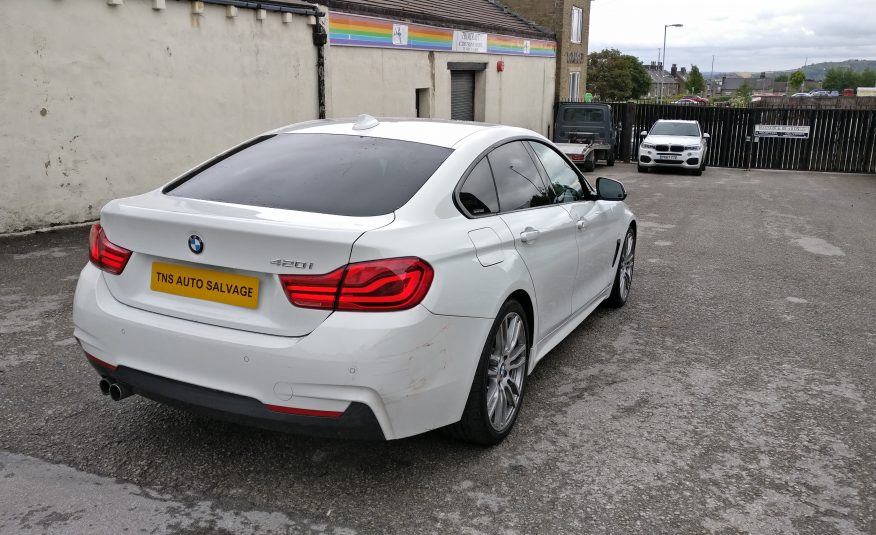 2018 18 BMW 4 SERIES 420i M SPORT AUTO GRAN COUPE UNRECORDED DAMAGED SALVAGE