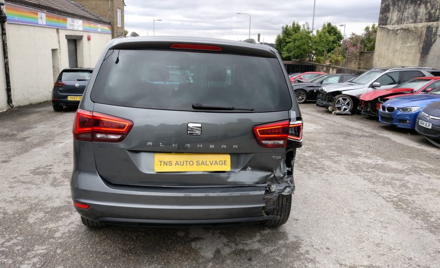 2017 17 SEAT ALHAMBRA 2.0 TDI SE DSG CAT S DAMAGED SALVAGE