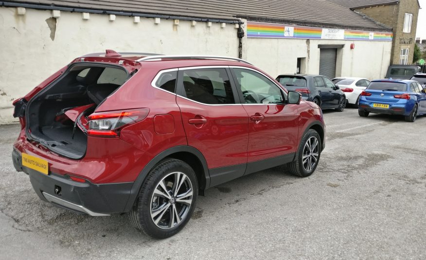 2018 18 NISSAN QASHQAI N-CONNECTA 1.5 DCI GLASS ROOF CAT S DAMAGED SALVAGE