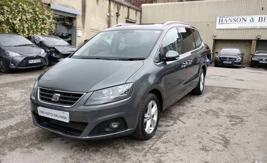 2017 17 SEAT ALHAMBRA 2.0 TDI SE DSG CAT S DAMAGED SALVAGE