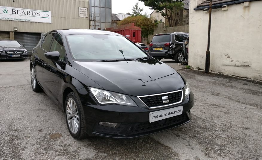 2017 67 SEAT LEON 1.6 TDI SE DYNAMIC TECHNOLOGY UNRECORDED DAMAGED SALVAGE