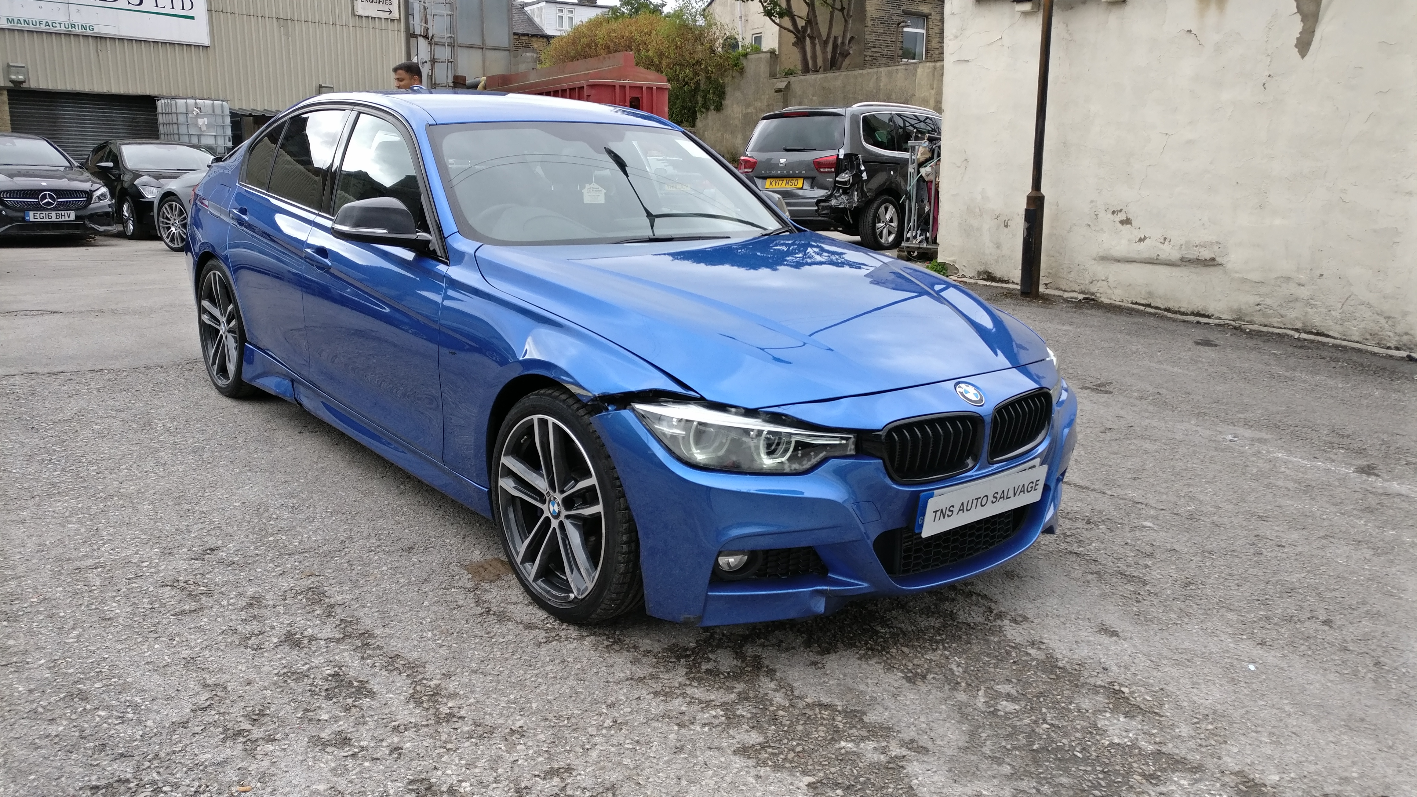 2017 67 BMW 3 SERIES 320D M SPORT AUTO SHADOW EDITION CAT S DAMAGED SALVAGE