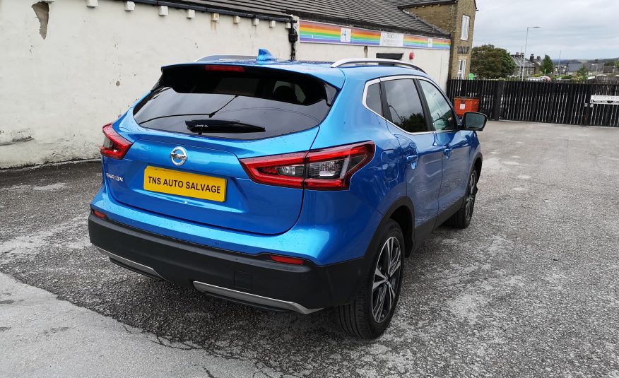 2018 18 NISSAN QASHQAI N-CONNECTA 1.5 DCI GLASS ROOF UNRECORDED DAMAGED SALVAGE