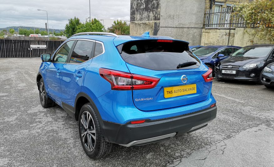 2018 18 NISSAN QASHQAI N-CONNECTA 1.5 DCI GLASS ROOF UNRECORDED DAMAGED SALVAGE