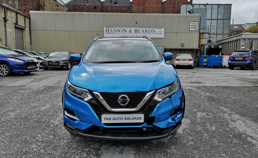 2018 18 NISSAN QASHQAI N-CONNECTA 1.5 DCI GLASS ROOF UNRECORDED DAMAGED SALVAGE