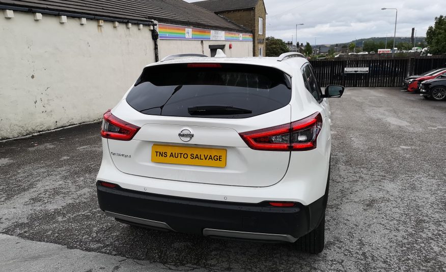 2018 18 NISSAN QASHQAI N-CONNECTA 1.5 DCI GLASS ROOF UNRECORDED DAMAGED SALVAGE