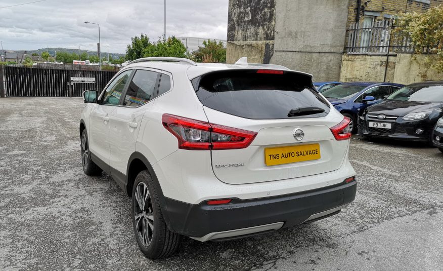 2018 18 NISSAN QASHQAI N-CONNECTA 1.5 DCI GLASS ROOF UNRECORDED DAMAGED SALVAGE