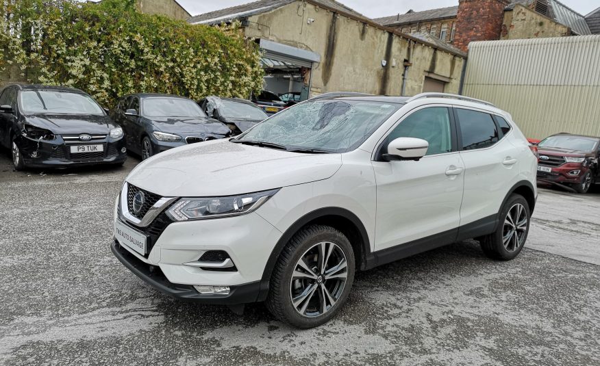 2018 18 NISSAN QASHQAI N-CONNECTA 1.5 DCI GLASS ROOF UNRECORDED DAMAGED SALVAGE