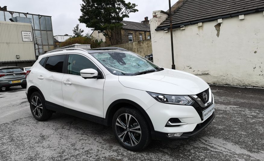 2018 18 NISSAN QASHQAI N-CONNECTA 1.5 DCI GLASS ROOF UNRECORDED DAMAGED SALVAGE