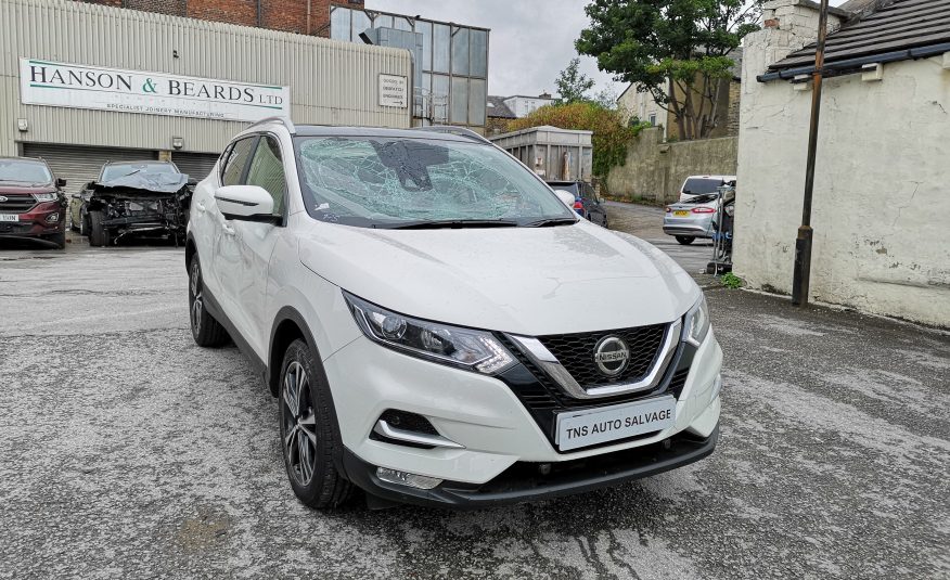 2018 18 NISSAN QASHQAI N-CONNECTA 1.5 DCI GLASS ROOF UNRECORDED DAMAGED SALVAGE