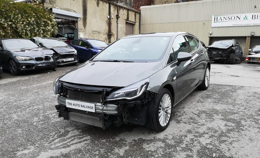 2017 (17) VAUXHALL ASTRA 1.6 CDTI AUTO ELITE NAV UNRECORDED DAMAGED SALVAGE