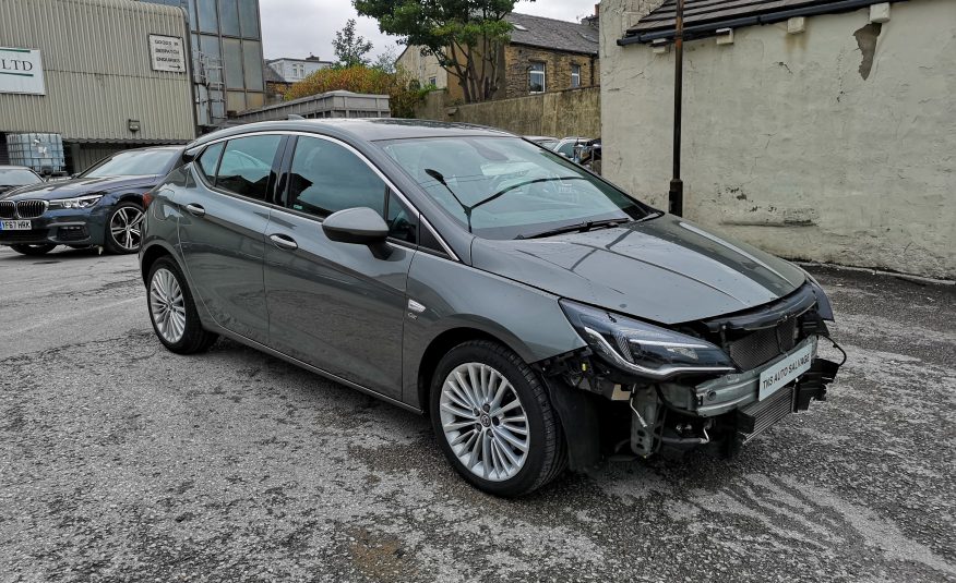 2017 (17) VAUXHALL ASTRA 1.6 CDTI AUTO ELITE NAV UNRECORDED DAMAGED SALVAGE