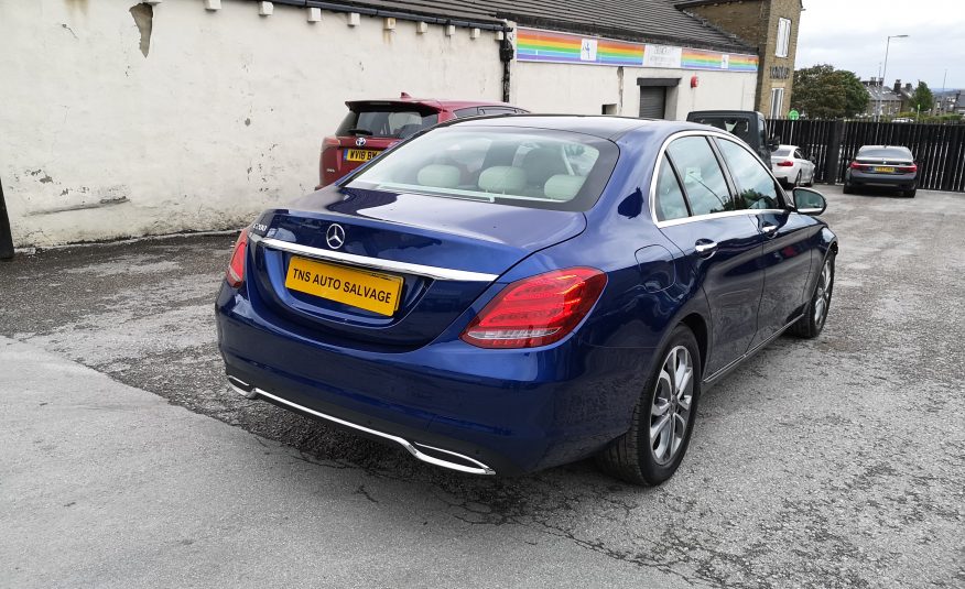 2018 MERCEDES-BENZ C CLASS C200 SPORT PREMIUM AUTO UNRECORDED DAMAGED SALVAGE