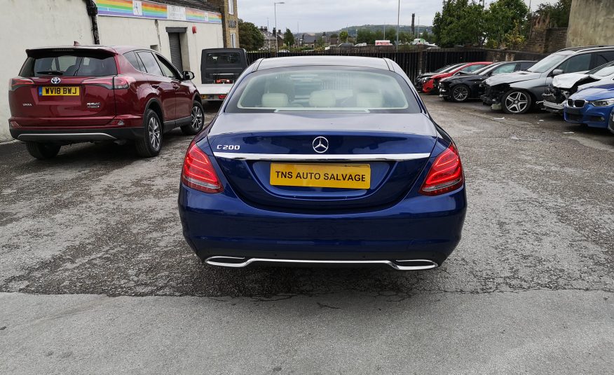 2018 MERCEDES-BENZ C CLASS C200 SPORT PREMIUM AUTO UNRECORDED DAMAGED SALVAGE