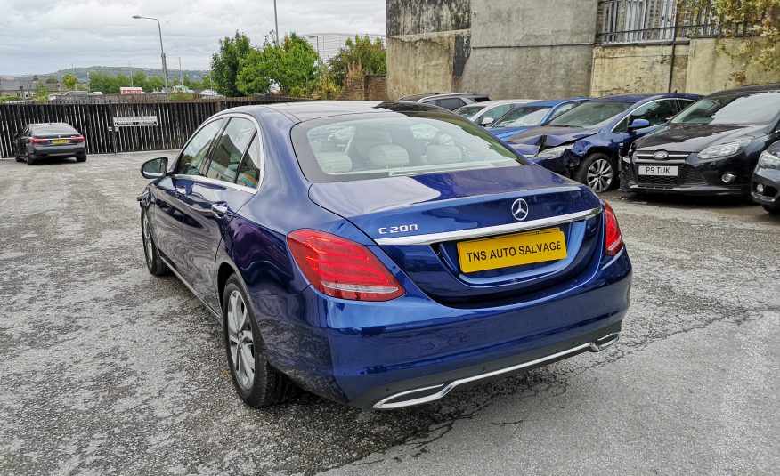 2018 MERCEDES-BENZ C CLASS C200 SPORT PREMIUM AUTO UNRECORDED DAMAGED SALVAGE