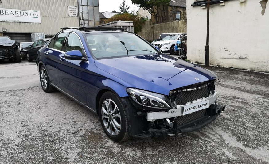 2018 MERCEDES-BENZ C CLASS C200 SPORT PREMIUM AUTO UNRECORDED DAMAGED SALVAGE