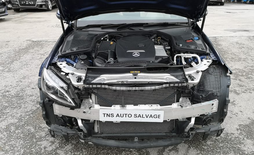 2018 MERCEDES-BENZ C CLASS C200 SPORT PREMIUM AUTO UNRECORDED DAMAGED SALVAGE