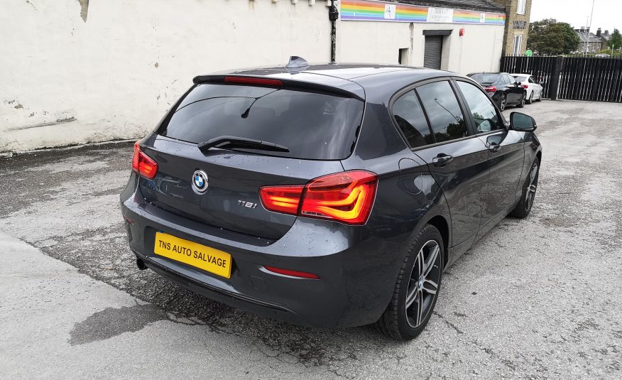 2018 18 BMW 1 SERIES 118i 1.5 SPORT SPORTS HATCH UNRECORDED DAMAGED SALVAGE