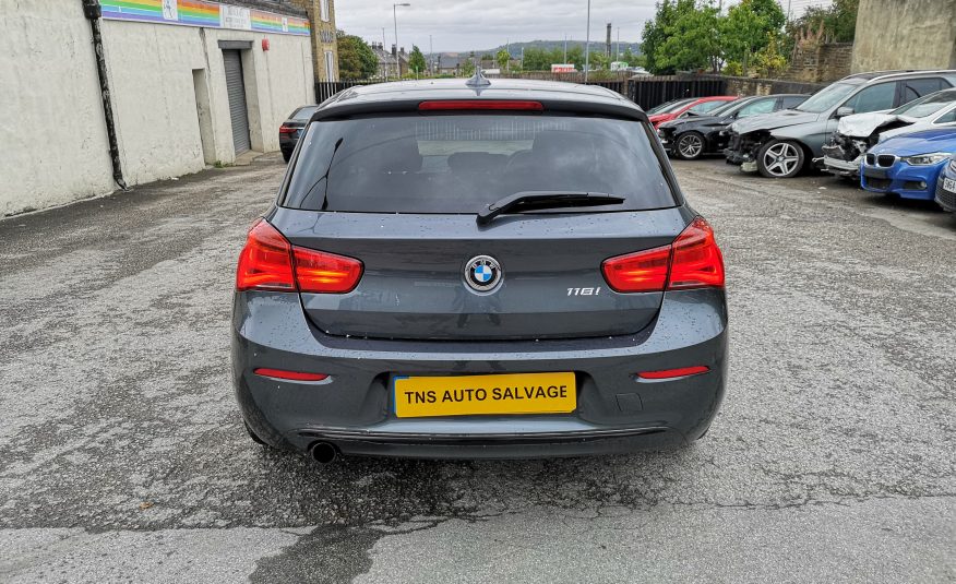 2018 18 BMW 1 SERIES 118i 1.5 SPORT SPORTS HATCH UNRECORDED DAMAGED SALVAGE