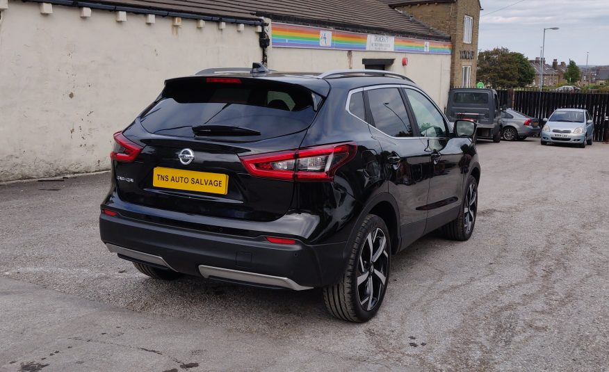 2018 18 NISSAN QASHQAI TEKNA 1.5 DCI GLASS ROOF CAT S DAMAGED SALVAGE