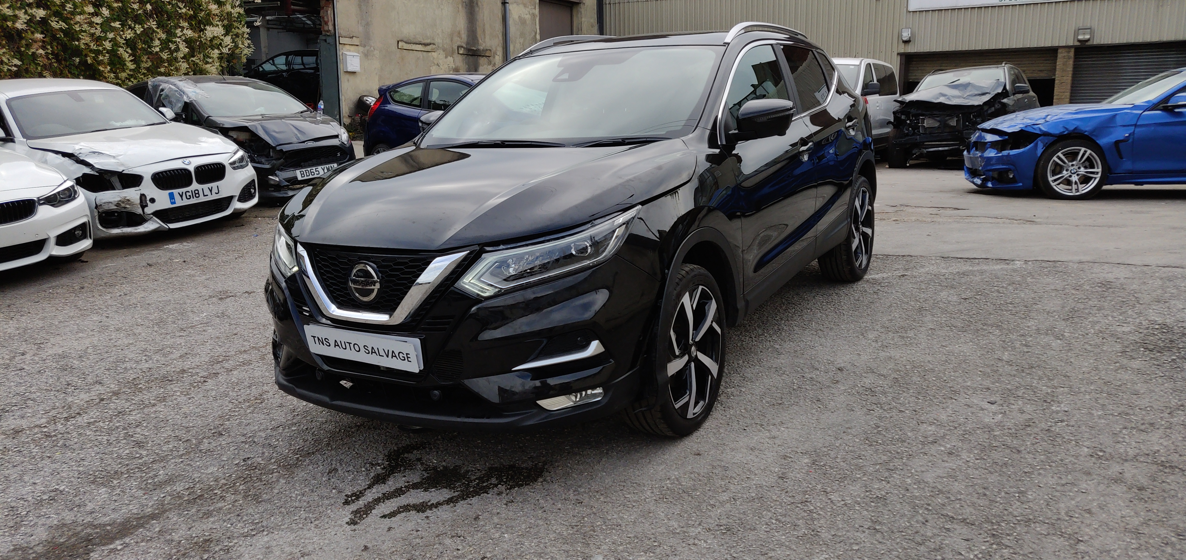 2018 18 NISSAN QASHQAI TEKNA 1.5 DCI GLASS ROOF CAT S DAMAGED SALVAGE
