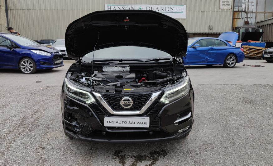 2018 18 NISSAN QASHQAI TEKNA 1.5 DCI GLASS ROOF CAT S DAMAGED SALVAGE