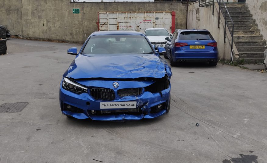 2018 18 BMW 4 SERIES 420i M SPORT AUTO CONVERTIBLE UNRECORDED DAMAGED SALVAGE