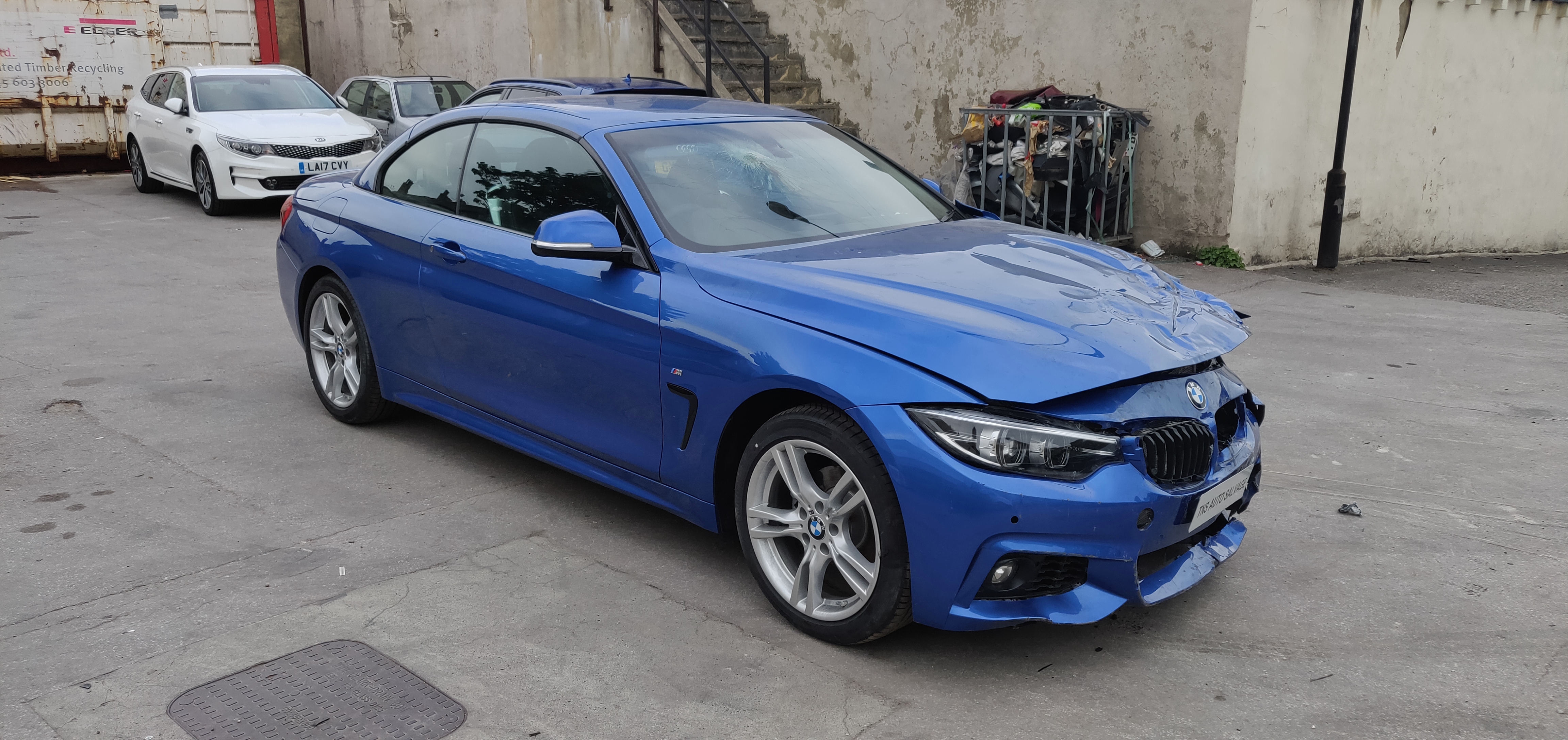 2018 18 BMW 4 SERIES 420i M SPORT AUTO CONVERTIBLE UNRECORDED DAMAGED SALVAGE