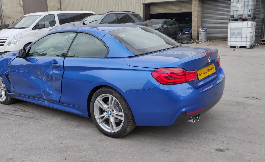 2018 18 BMW 4 SERIES 420i M SPORT AUTO CONVERTIBLE UNRECORDED DAMAGED SALVAGE