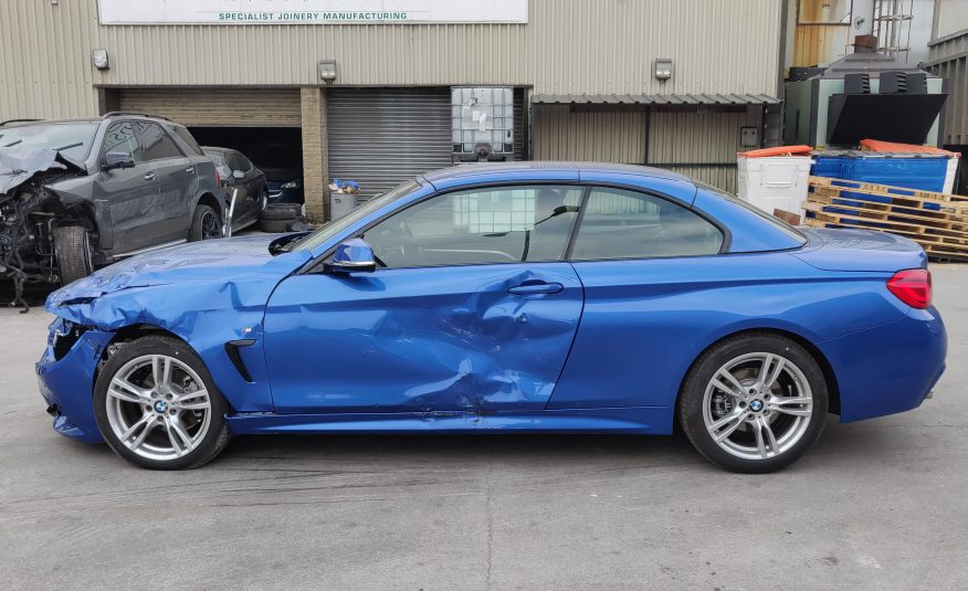 2018 18 BMW 4 SERIES 420i M SPORT AUTO CONVERTIBLE UNRECORDED DAMAGED SALVAGE