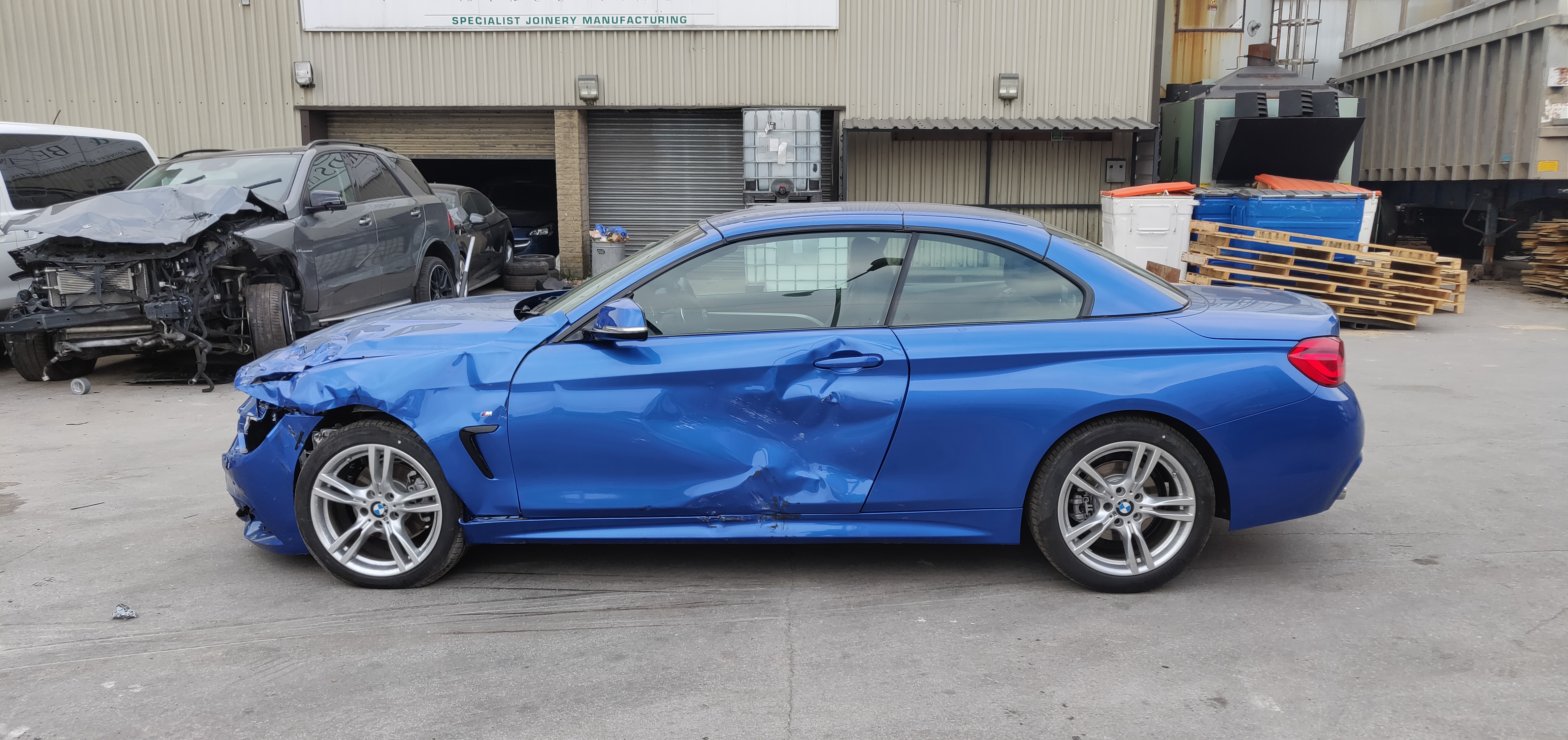 2018 18 BMW 4 SERIES 420i M SPORT AUTO CONVERTIBLE UNRECORDED DAMAGED SALVAGE